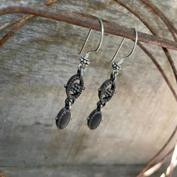 Artisan Boho Chic Tribal Dangle Drop Earrings - Picture 5 of 12